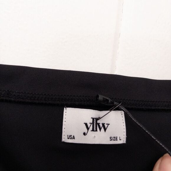 Yllw Able Long Bodysuit Black Size Large - Picture 5 of 10